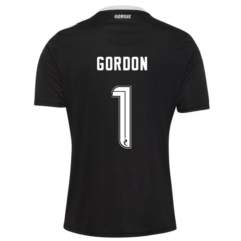 Danxen Niño Camiseta Craig Gordon #1 Borgoña Oscuro Portero Equipación 2025/26 La Camisa