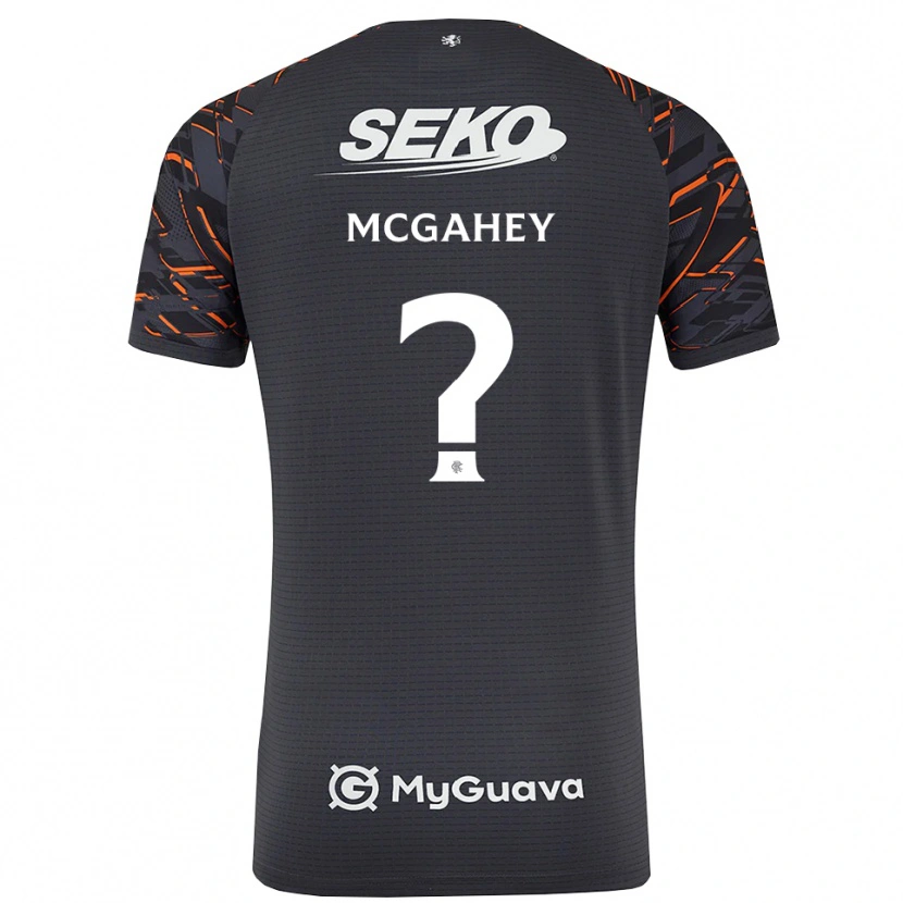 Danxen Niño Camiseta Lewis McGahey #0 Gris Oscuro Portero Equipación 2025/26 La Camisa