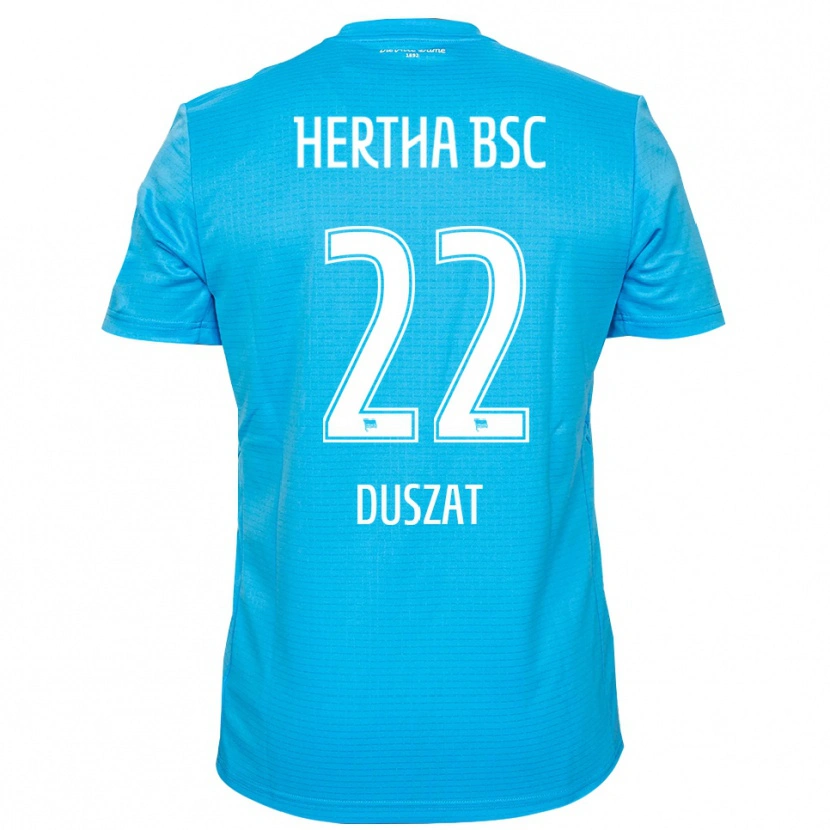 Danxen Niño Camiseta Sarah Duszat #22 Azul Claro Blanco Portero Equipación 2025/26 La Camisa