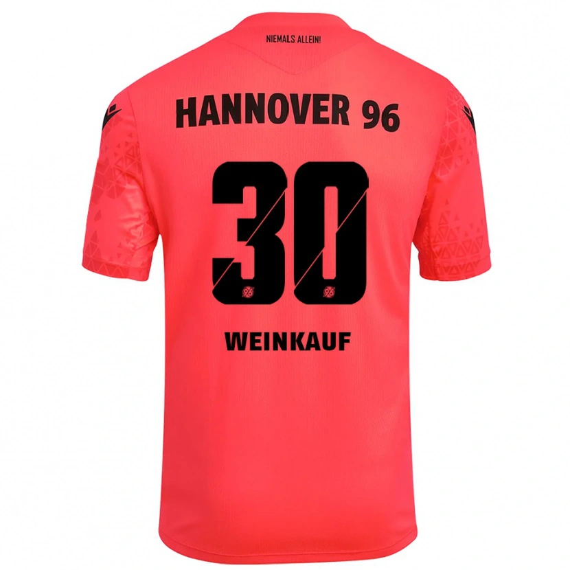 Danxen Niño Camiseta Leo Weinkauf #30 Negro Rojo Portero Equipación 2025/26 La Camisa