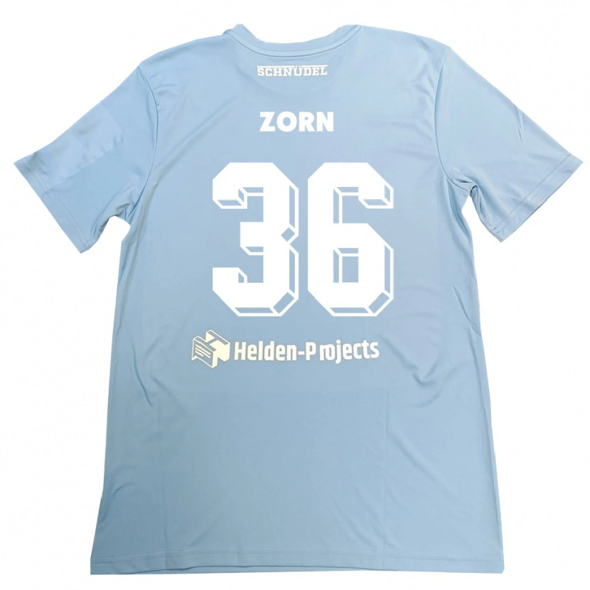Danxen Niño Camiseta Emil Zorn #36 Gris Azul Portero Equipación 2025/26 La Camisa