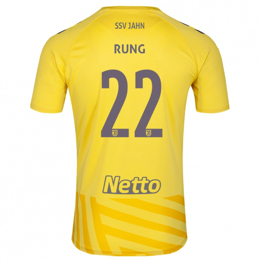 Danxen Niño Camiseta Julian Rung #22 Gris Amarillo Portero Equipación 2025/26 La Camisa