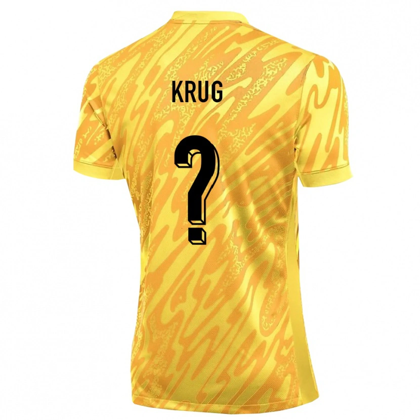 Danxen Niño Camiseta Jannis Krug #0 Naranja Amarillo Portero Equipación 2025/26 La Camisa