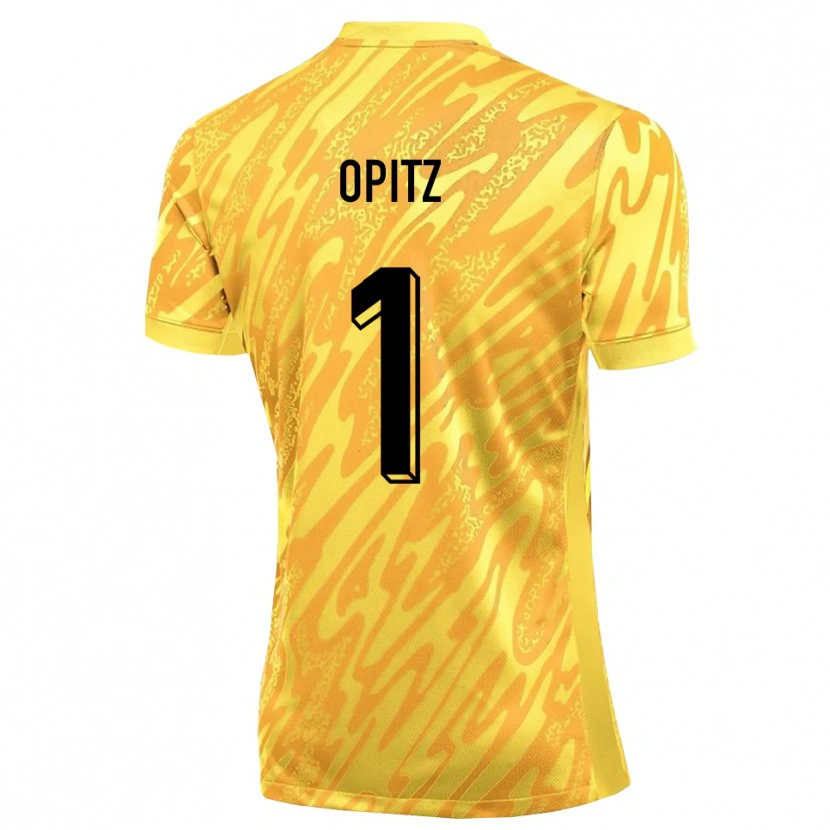 Danxen Niño Camiseta Tom Opitz #1 Naranja Amarillo Portero Equipación 2025/26 La Camisa