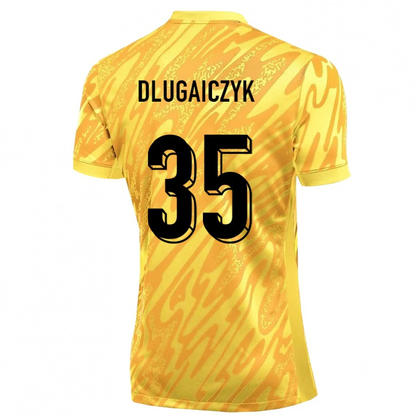 Danxen Niño Camiseta Alexander Dlugaiczyk #35 Naranja Amarillo Portero Equipación 2025/26 La Camisa