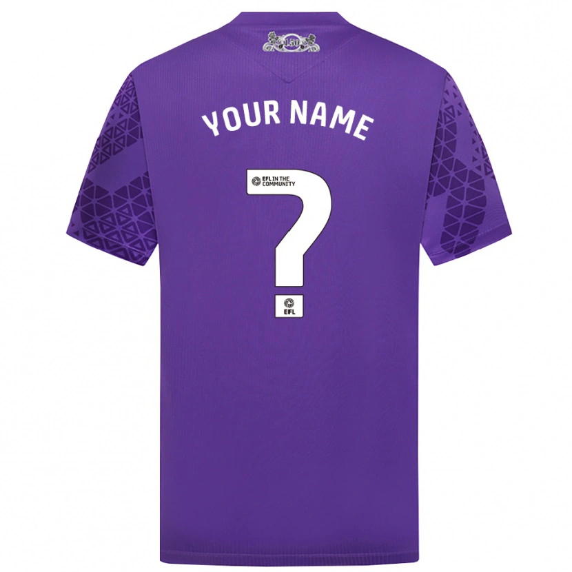 Danxen Niño Camiseta Blackburn Rovers Morado Blanco Portero Equipación 2025/26 La Camisa
