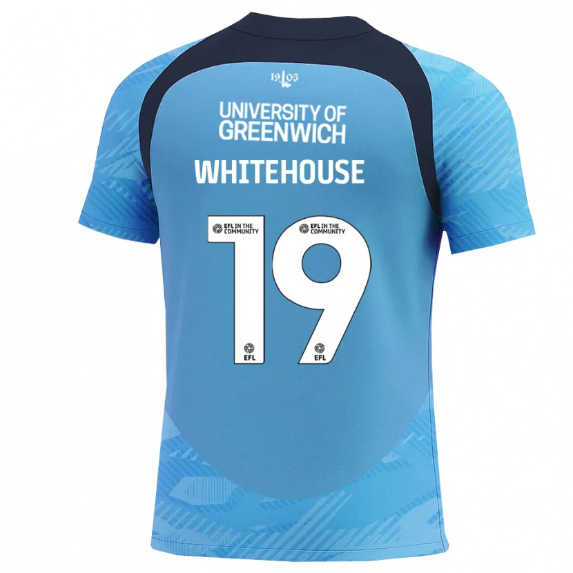 Danxen Niño Camiseta Sophie Whitehouse #19 Azul Blanco Portero Equipación 2025/26 La Camisa