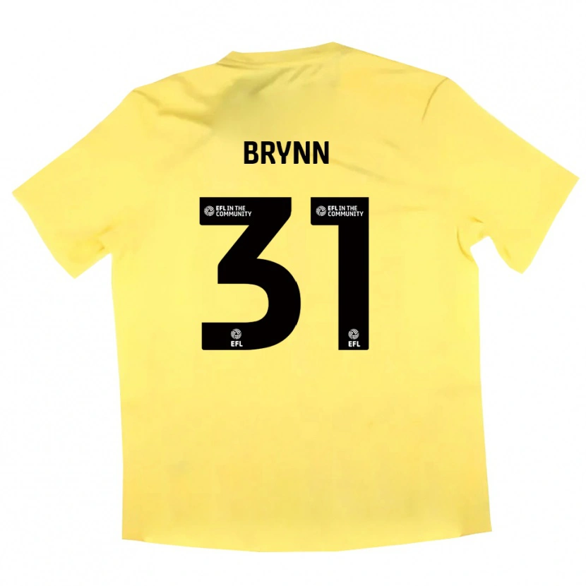 Danxen Niño Camiseta Sol Brynn #31 Negro Amarillo Portero Equipación 2025/26 La Camisa