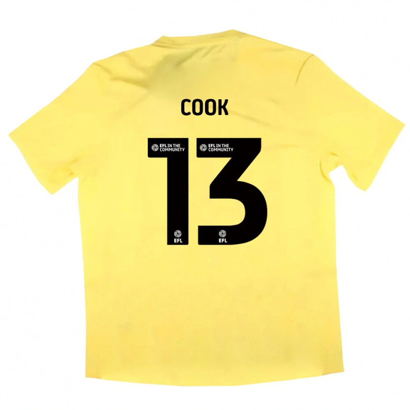 Danxen Niño Camiseta Ruby Cook #13 Negro Amarillo Portero Equipación 2025/26 La Camisa