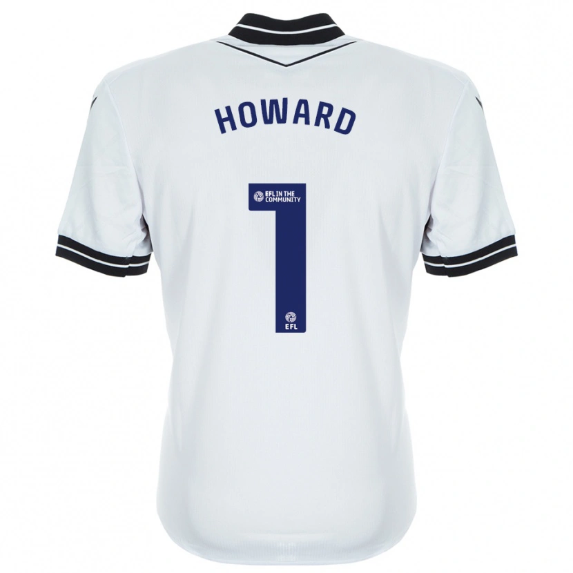 Danxen Niño Camiseta Beth Howard #1 Azul Real Blanco Portero Equipación 2025/26 La Camisa