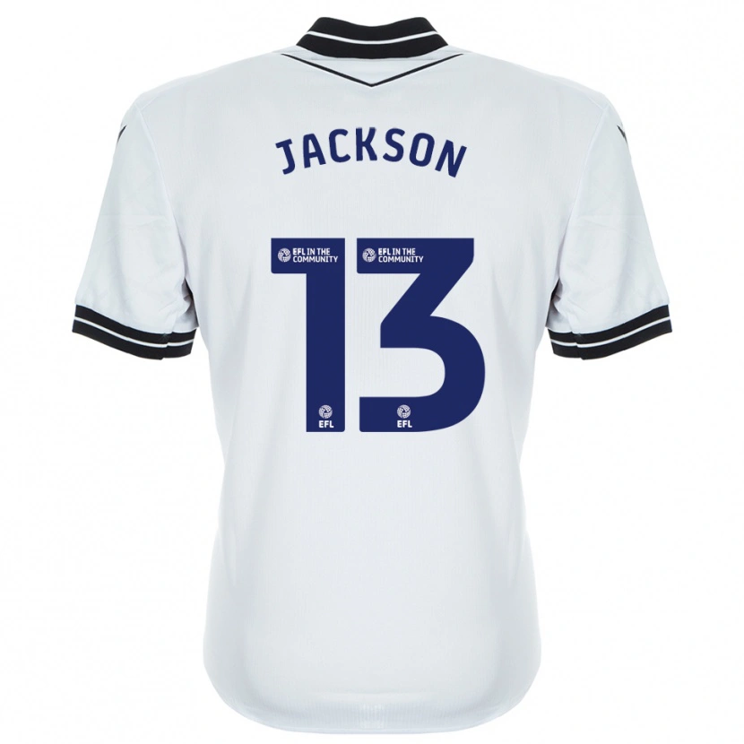 Danxen Niño Camiseta Will Jackson #13 Azul Real Blanco Portero Equipación 2025/26 La Camisa