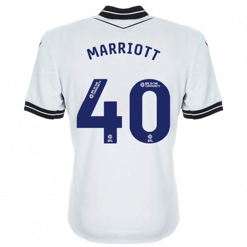 Danxen Niño Camiseta Monty Marriott #40 Azul Real Blanco Portero Equipación 2025/26 La Camisa