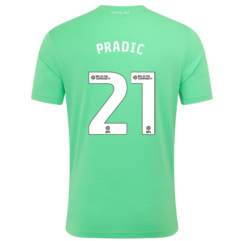 Danxen Niño Camiseta James Pradic #21 Turquesa Pastel Portero Equipación 2025/26 La Camisa