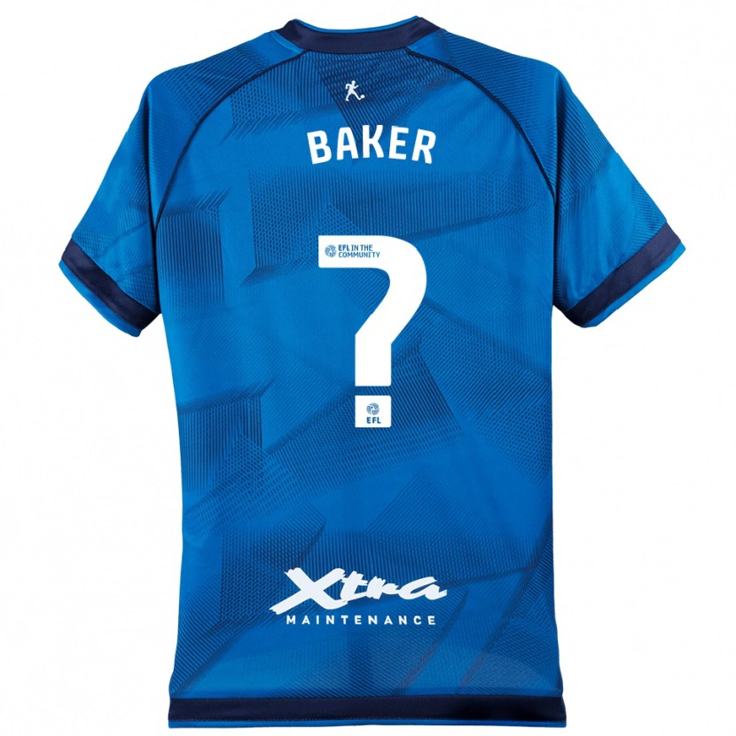 Danxen Niño Camiseta Faye Baker #0 Azul Blanco Portero Equipación 2025/26 La Camisa
