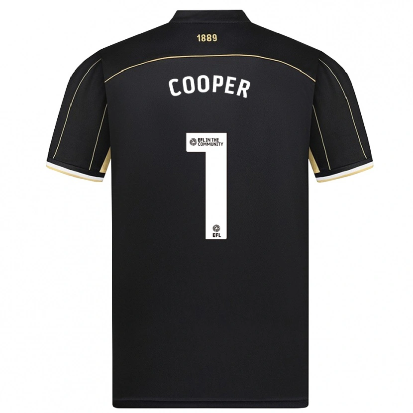 Danxen Niño Camiseta Michael Cooper #1 Marrón Negro Portero Equipación 2025/26 La Camisa