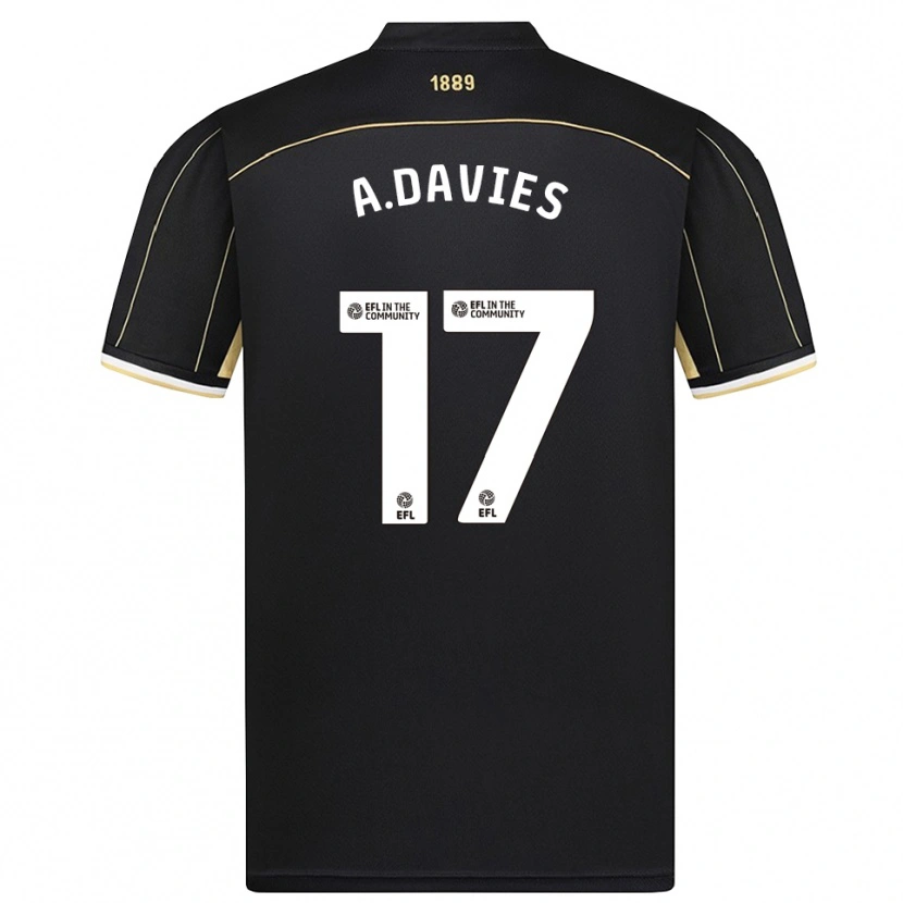 Danxen Niño Camiseta Adam Davies #17 Marrón Negro Portero Equipación 2025/26 La Camisa