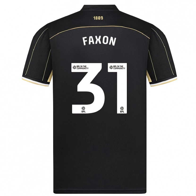 Danxen Niño Camiseta Luke Faxon #31 Marrón Negro Portero Equipación 2025/26 La Camisa