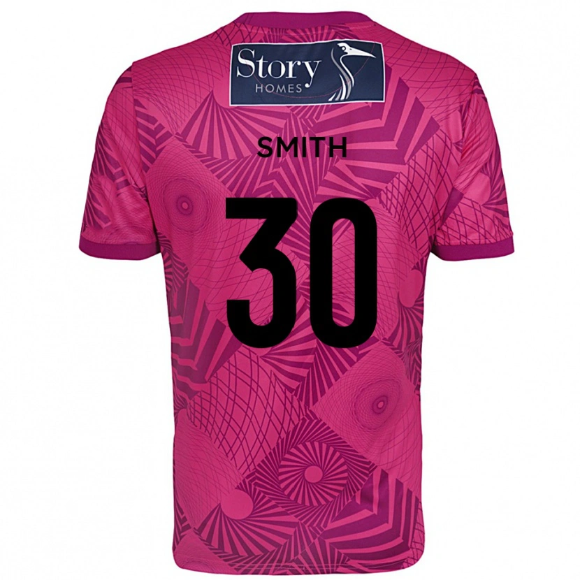 Danxen Niño Camiseta Jude Smith #30 Morado Magenta Portero Equipación 2025/26 La Camisa