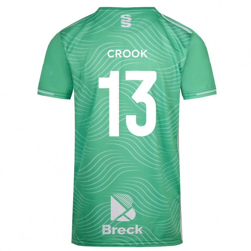 Danxen Niño Camiseta Millie Crook #13 Turquesa Medio Portero Equipación 2025/26 La Camisa