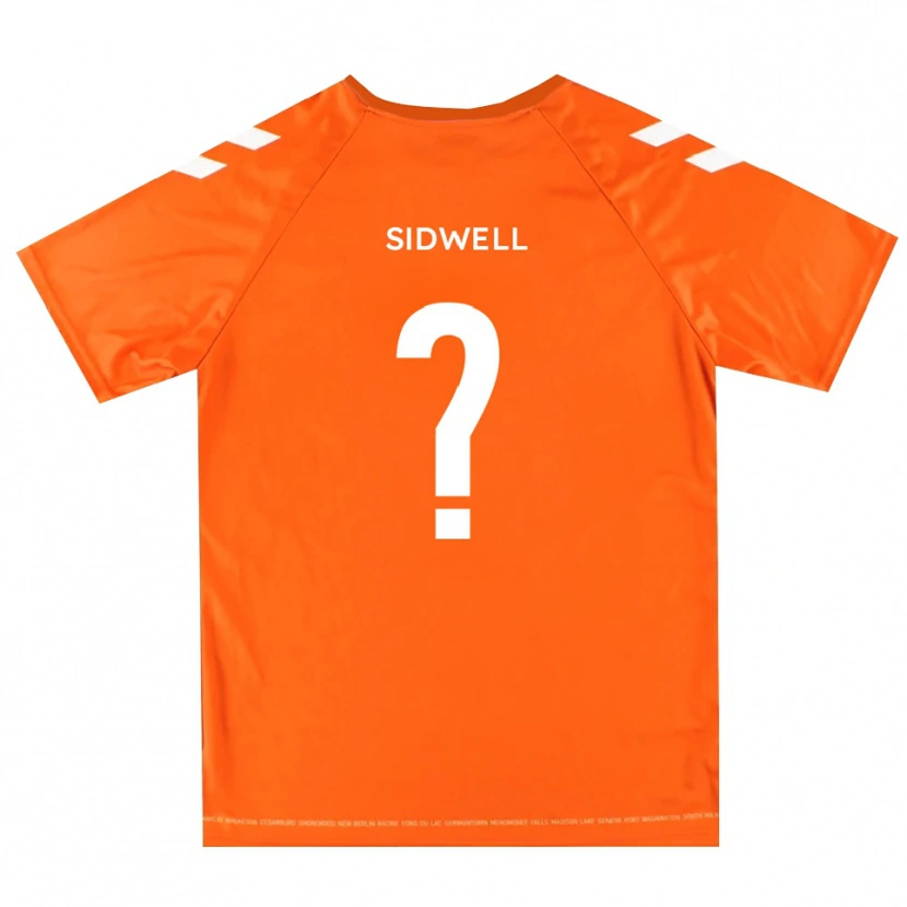 Danxen Niño Camiseta Rebecca Sidwell #0 Blanco Naranja Portero Equipación 2025/26 La Camisa