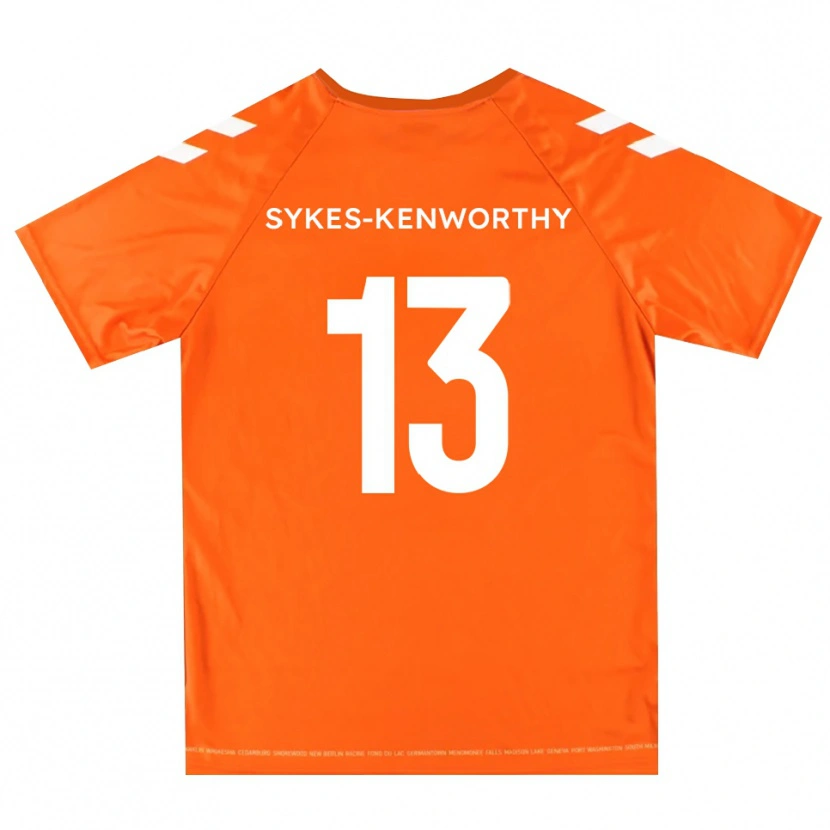 Danxen Niño Camiseta George Sykes-Kenworthy #13 Blanco Naranja Portero Equipación 2025/26 La Camisa