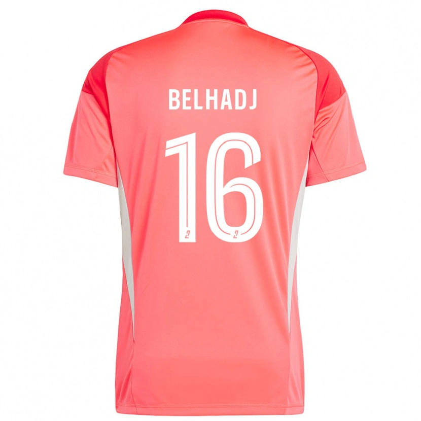 Danxen Niño Camiseta Féerine Belhadj #16 Naranja Claro Portero Equipación 2025/26 La Camisa
