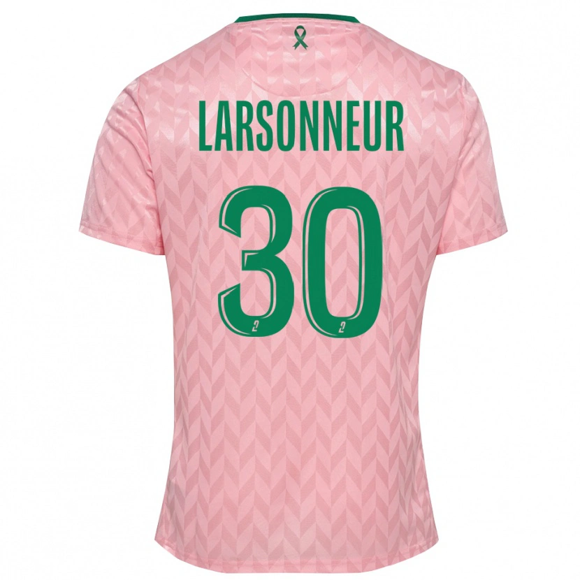 Danxen Niño Camiseta Gautier Larsonneur #30 Verde Rosa Portero Equipación 2025/26 La Camisa