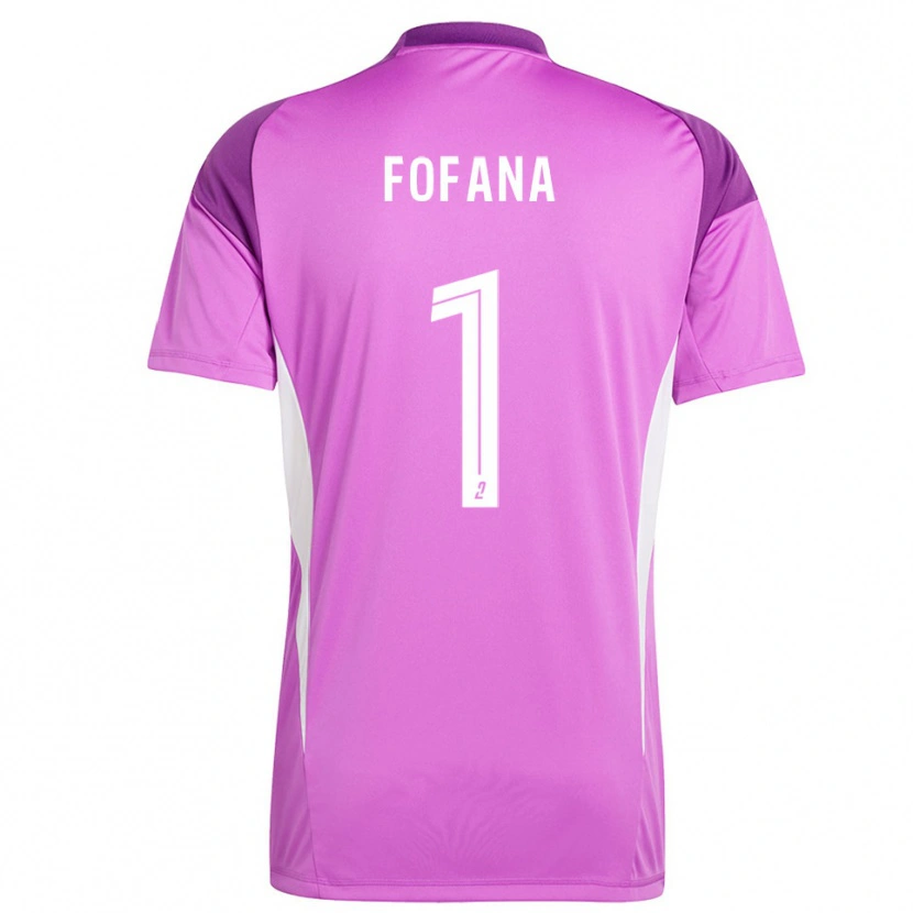 Danxen Niño Camiseta Cheik Fofana #1 Lavanda Portero Equipación 2025/26 La Camisa
