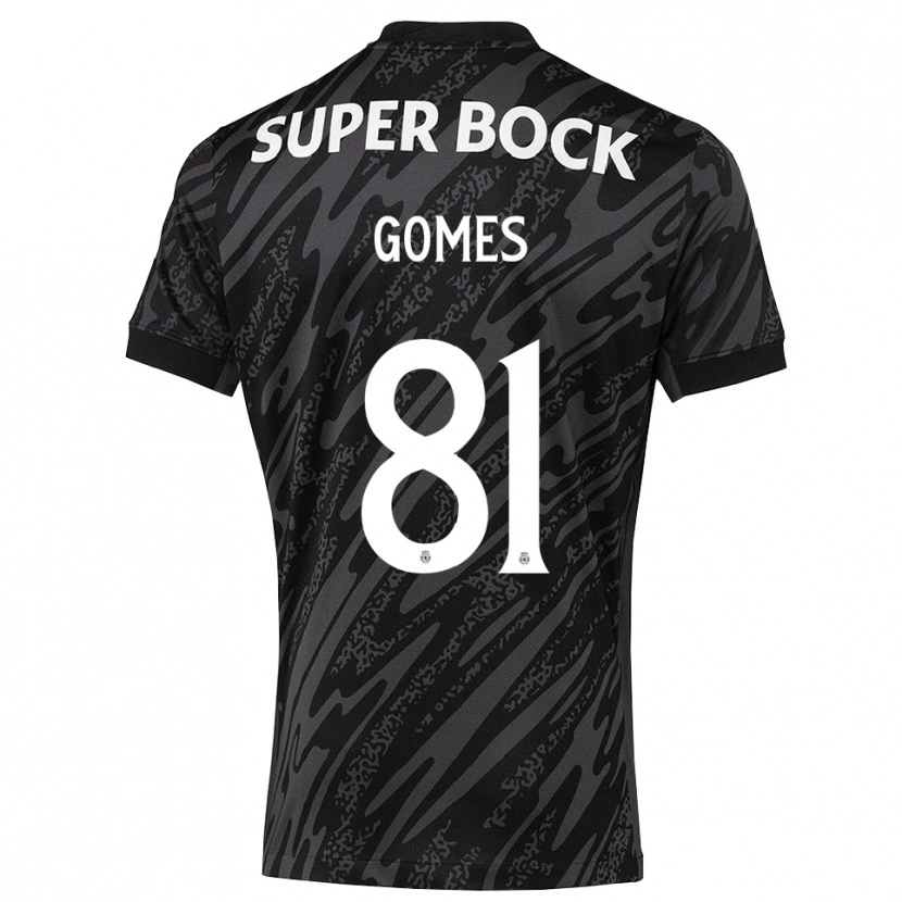 Danxen Niño Camiseta Salvador Gomes #81 Gris Negro Blanco Portero Equipación 2025/26 La Camisa
