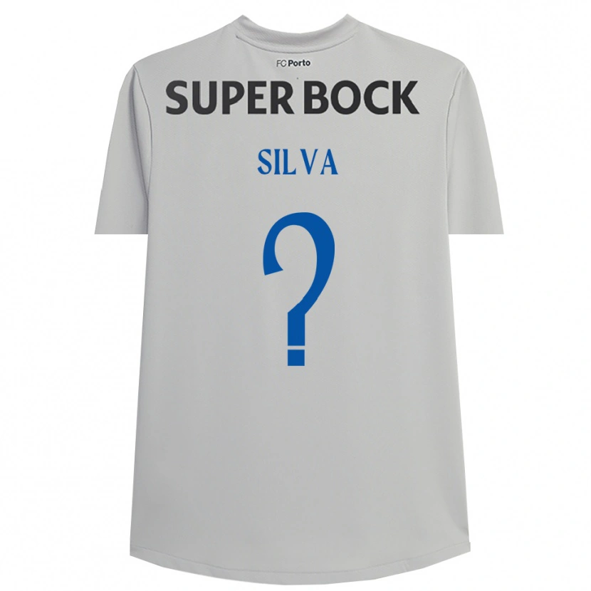 Danxen Niño Camiseta Gonçalo Silva #0 Gris Claro Negro Portero Equipación 2025/26 La Camisa