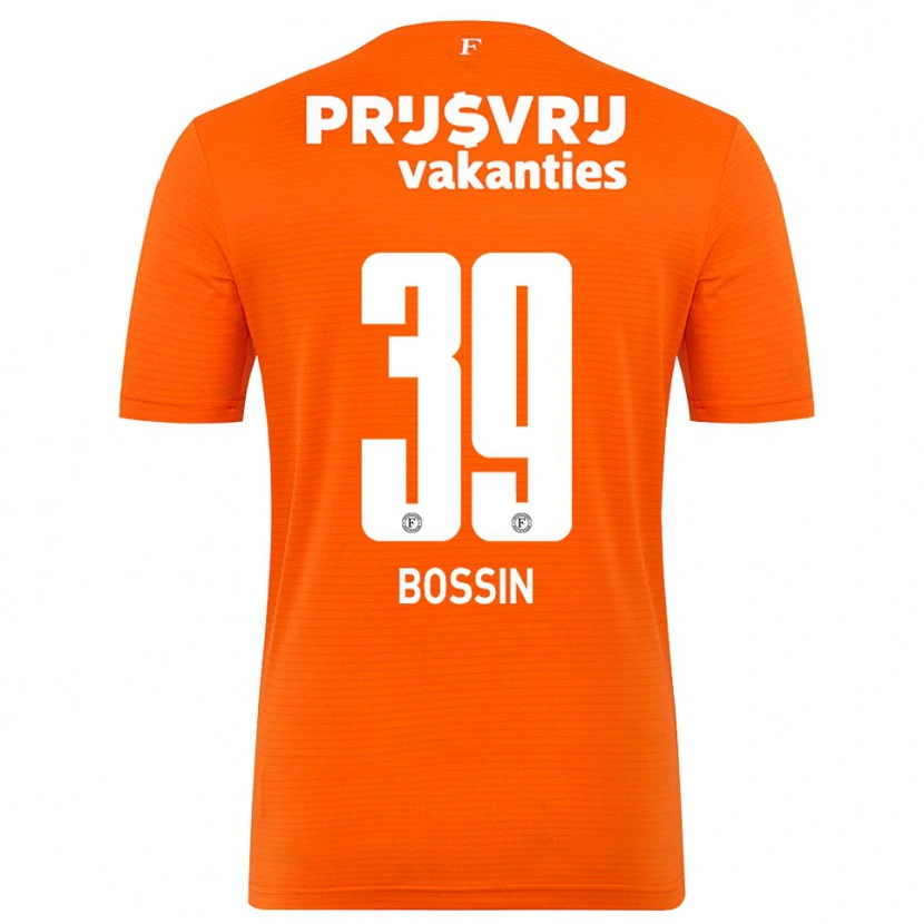 Danxen Niño Camiseta Liam Bossin #39 Naranja Negro Portero Equipación 2025/26 La Camisa