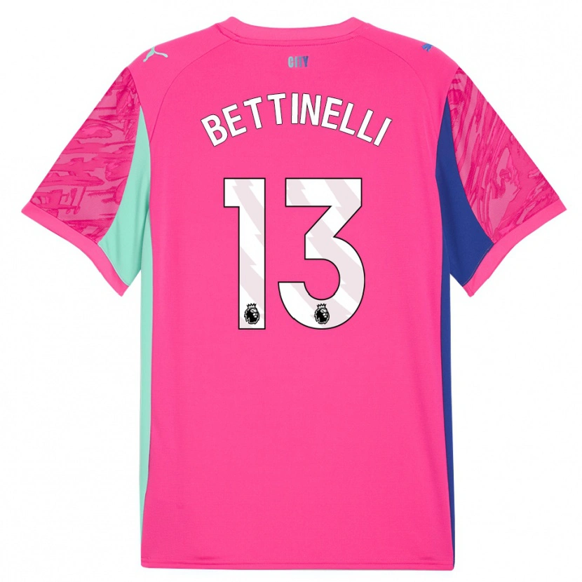 Danxen Niño Camiseta Marcus Bettinelli #13 Rosa Rosa Portero Equipación 2025/26 La Camisa