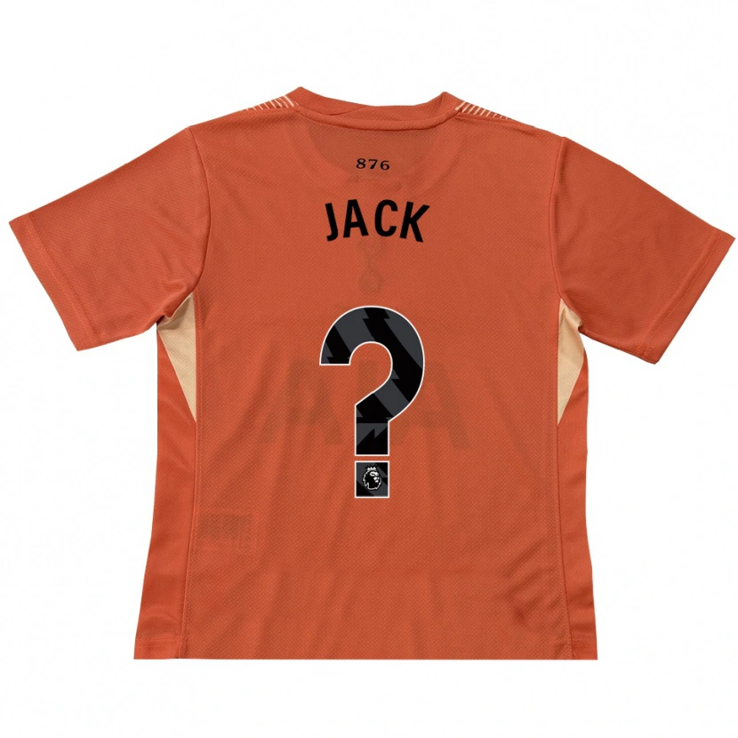 Danxen Niño Camiseta Mikel Jack #0 Naranja Negro Portero Equipación 2025/26 La Camisa