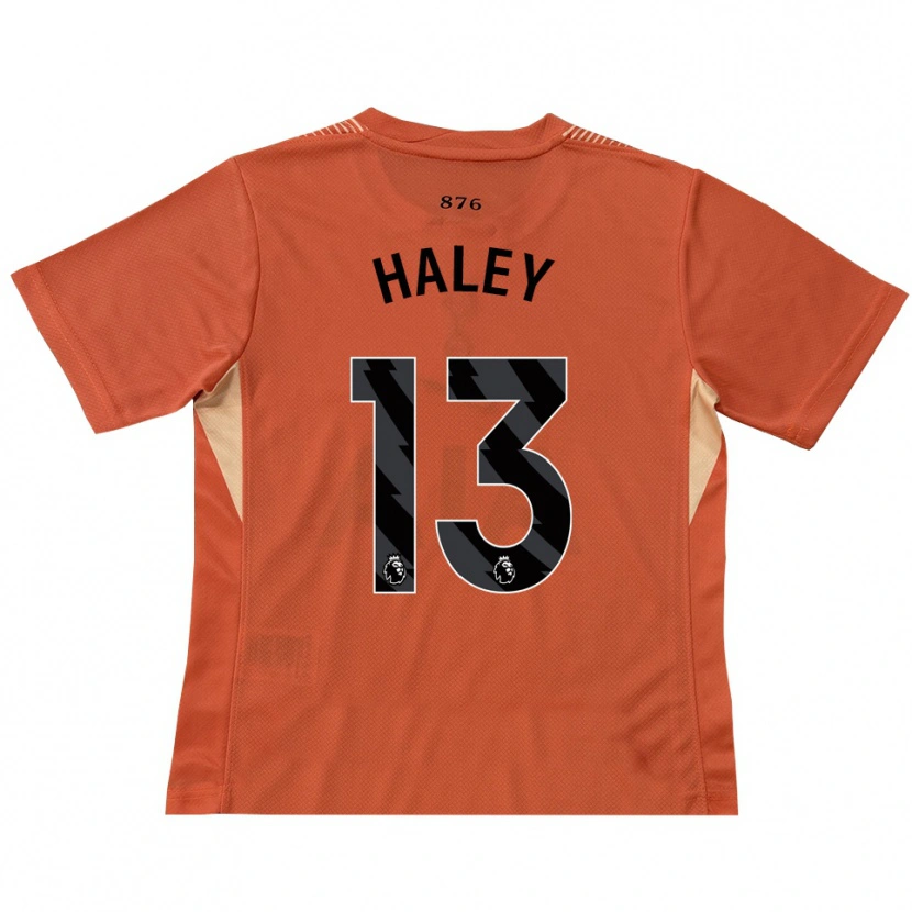Danxen Niño Camiseta Micah Haley #13 Naranja Negro Portero Equipación 2025/26 La Camisa