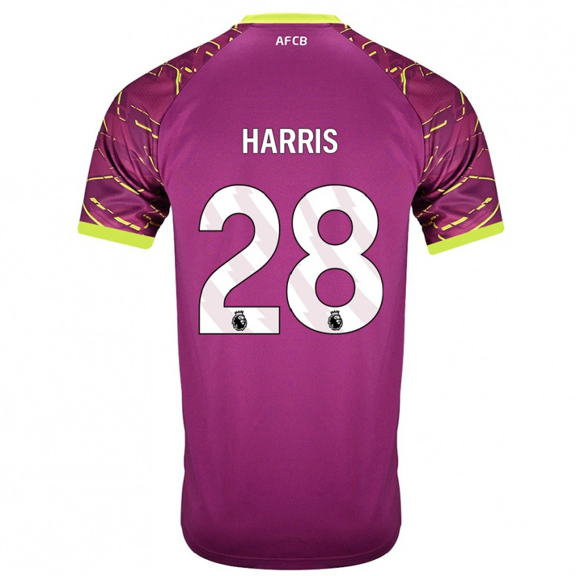 Danxen Niño Camiseta Charlotte Harris #28 Magenta Oscuro Portero Equipación 2025/26 La Camisa