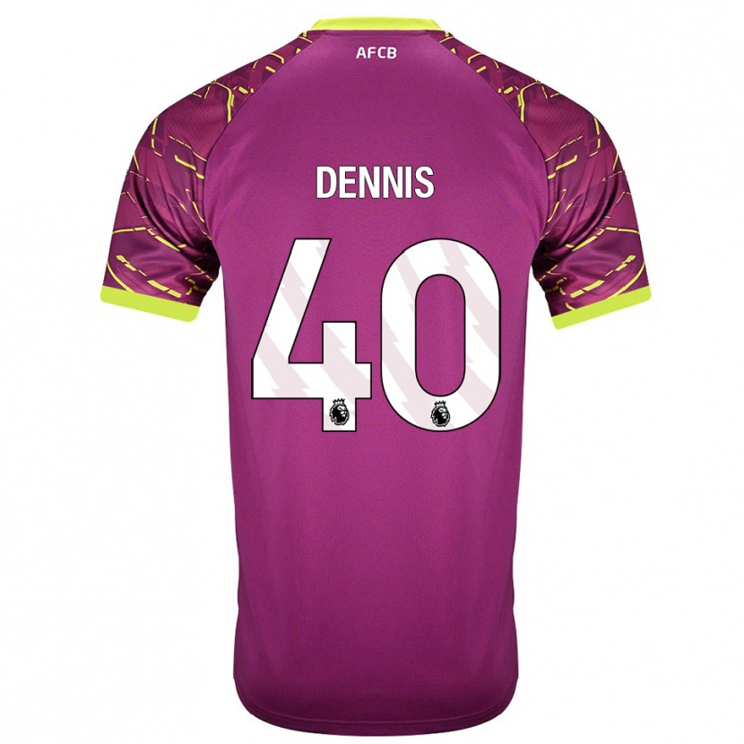 Danxen Niño Camiseta Will Dennis #40 Magenta Oscuro Portero Equipación 2025/26 La Camisa