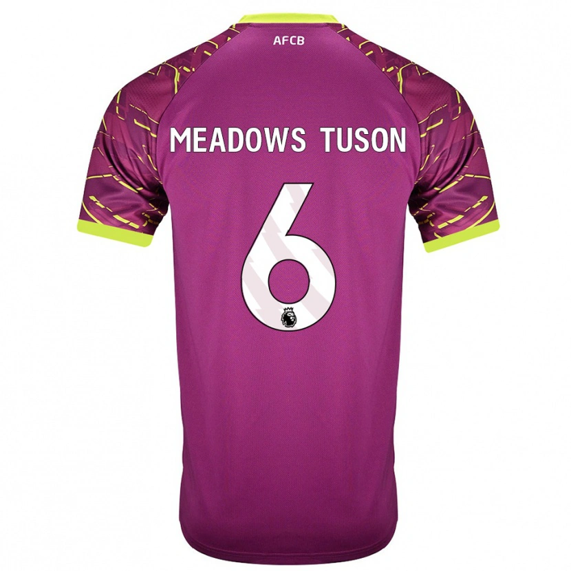 Danxen Niño Camiseta Freya Meadows Tuson #6 Magenta Oscuro Portero Equipación 2025/26 La Camisa