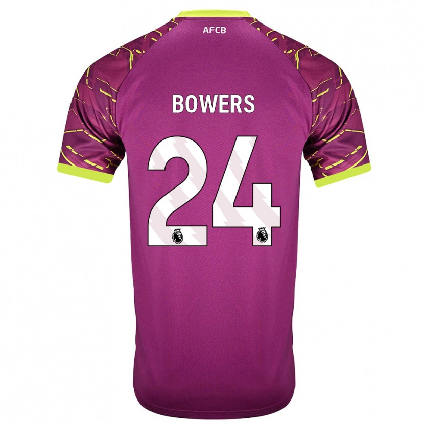 Danxen Niño Camiseta Kelci Bowers #24 Magenta Oscuro Portero Equipación 2025/26 La Camisa