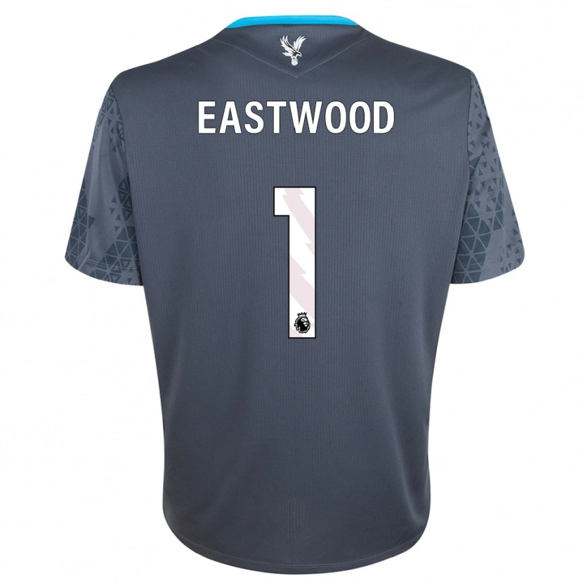 Danxen Niño Camiseta Billy Eastwood #1 Gris Oscuro Blanco Portero Equipación 2025/26 La Camisa