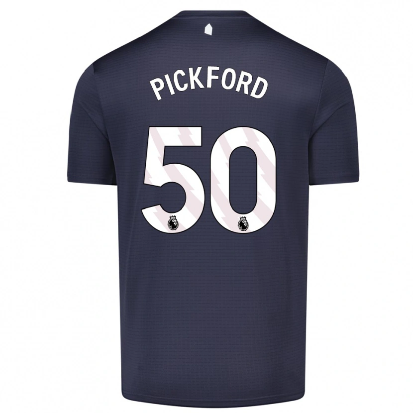 Danxen Niño Camiseta George Pickford #50 Blanco Negro Portero Equipación 2025/26 La Camisa