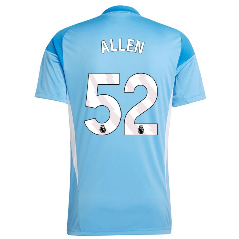 Danxen Niño Camiseta Michael Allen #52 Azul Blanco Portero Equipación 2025/26 La Camisa