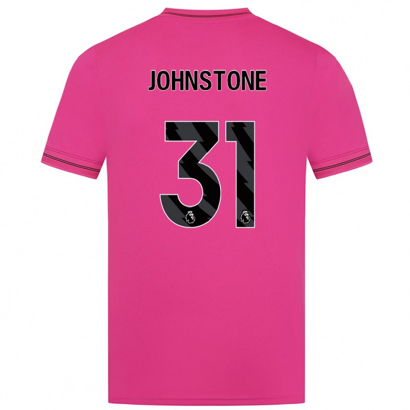 Danxen Niño Camiseta Sam Johnstone #31 Negro Magenta Portero Equipación 2025/26 La Camisa