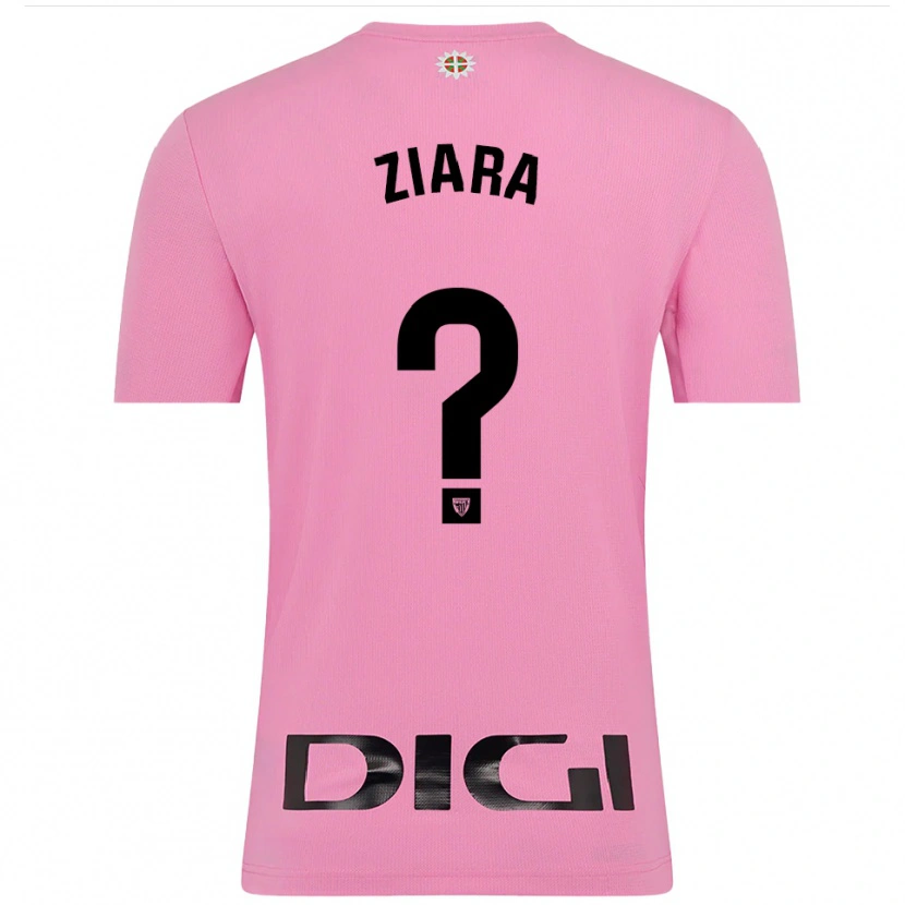 Danxen Niño Camiseta Ziara Vega Uribarri #0 Rosa Negro Portero Equipación 2025/26 La Camisa