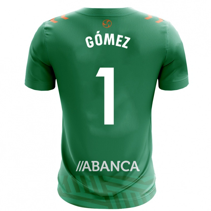 Danxen Niño Camiseta Nuria Gómez #1 Verde Blanco Portero Equipación 2025/26 La Camisa