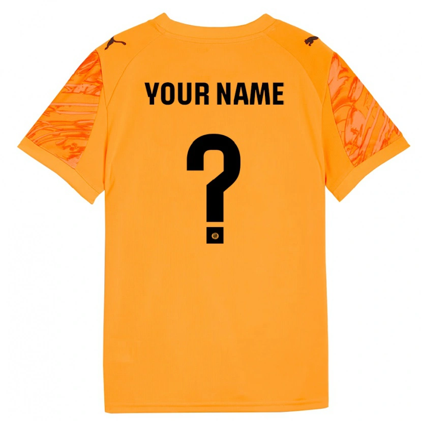 Danxen Niño Camiseta Girona Naranja Negro Portero Equipación 2025/26 La Camisa