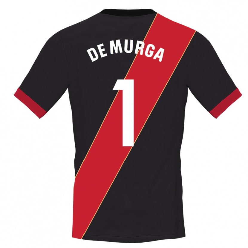 Danxen Niño Camiseta Ana De Murga #1 Negro Rojo Portero Equipación 2025/26 La Camisa