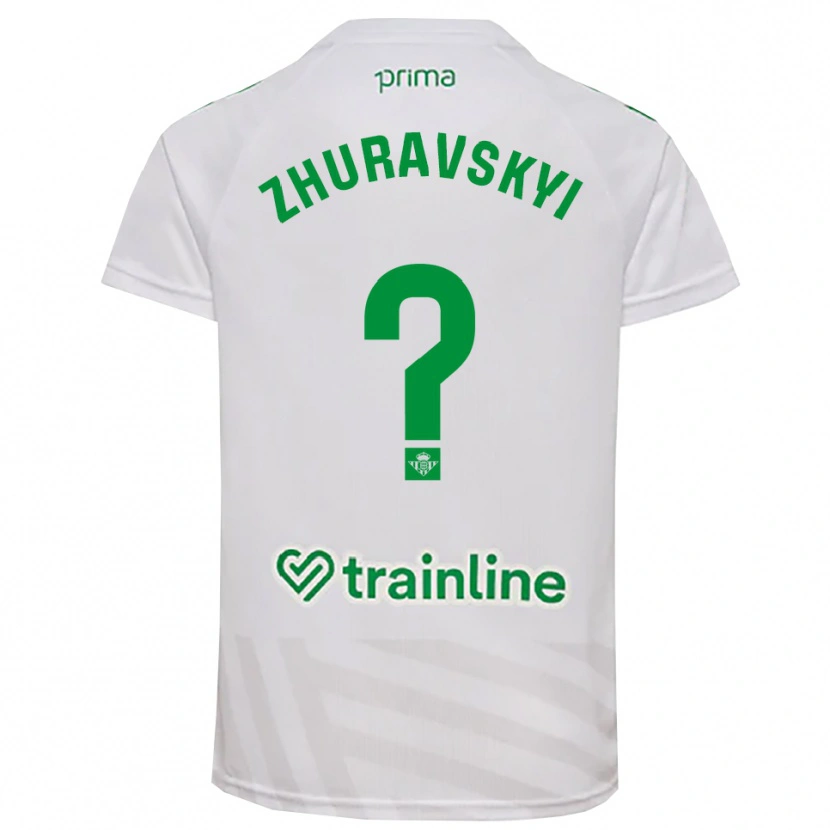 Danxen Niño Camiseta Yan Zhuravskyi #0 Verde Blanco Portero Equipación 2025/26 La Camisa