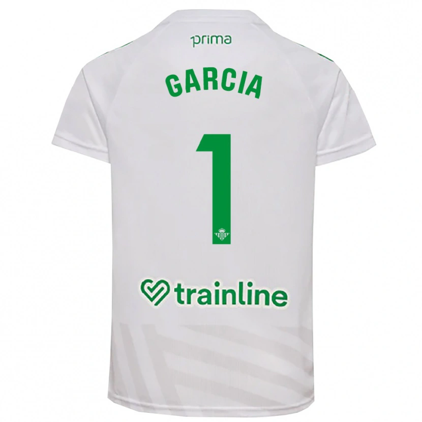 Danxen Niño Camiseta Germán García #1 Verde Blanco Portero Equipación 2025/26 La Camisa