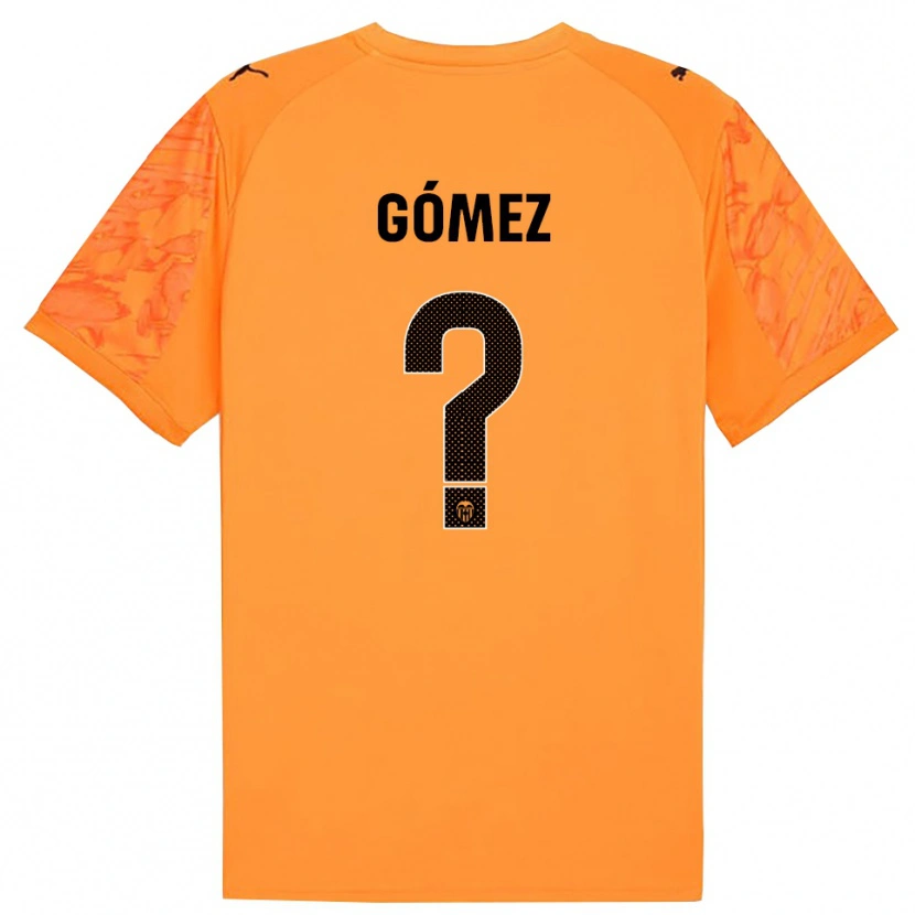 Danxen Niño Camiseta Alain Gómez #0 Naranja Negro Portero Equipación 2025/26 La Camisa