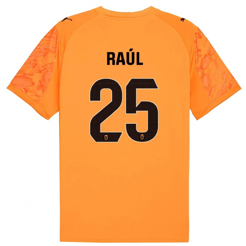 Danxen Niño Camiseta Raúl Jiménez #25 Naranja Negro Portero Equipación 2025/26 La Camisa